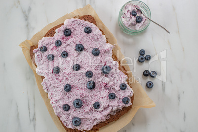 Schokoladen Heidelbeer Brownie