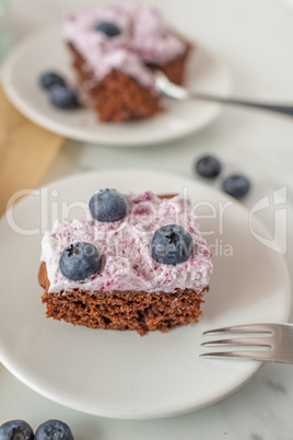 Schokoladen Heidelbeer Brownie Schokoladen Heidelbeer Brownie