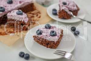 Schokoladen Heidelbeer Brownie