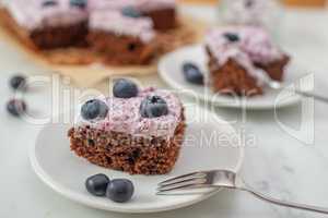 Schokoladen Heidelbeer Brownie