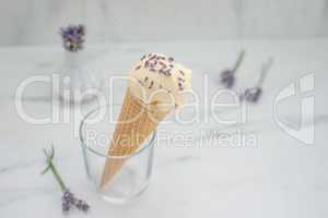 Lavendel Eiscreme