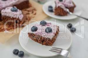 Schokoladen Heidelbeer Brownie