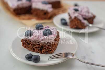 Schokoladen Heidelbeer Brownie Schokoladen Heidelbeer Brownie