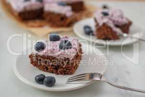 Schokoladen Heidelbeer Brownie