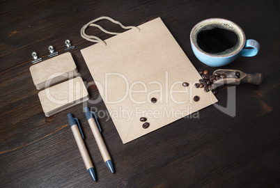 Vintage stationery and coffee