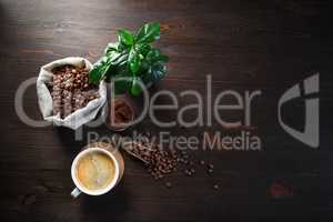 Making coffee background