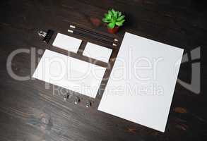 Blank corporate stationery