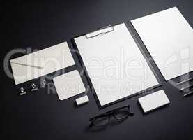 Blank corporate stationery