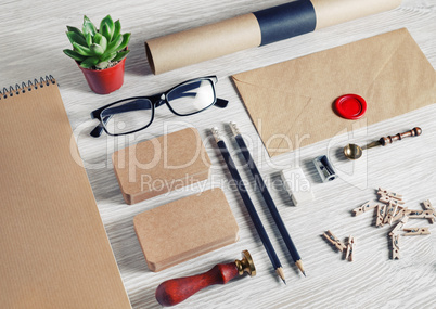 Blank stationery set