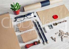 Blank stationery set