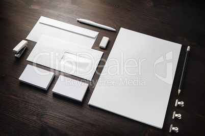 Blank corporate stationery