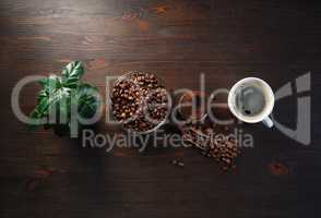 Brewing coffee background