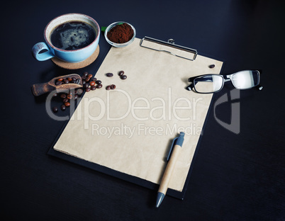 Stationery and coffee