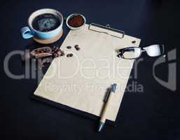 Stationery and coffee