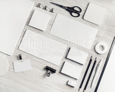 White stationery set