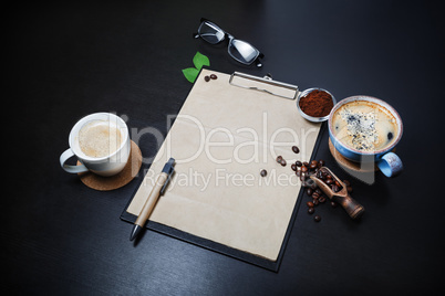 Stationery and coffee