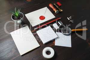 Blank corporate stationery