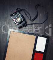 Retro camera, photo frame