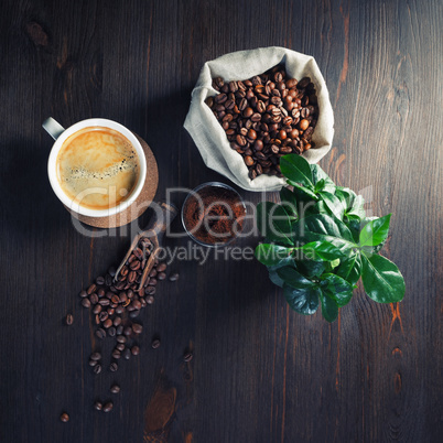 Delicious fresh coffee