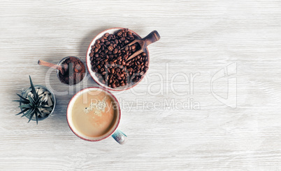 Tasty coffee background