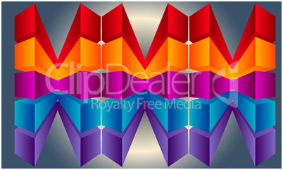 digital design of 3d illustration on abstract background