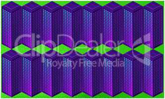 digital textile design of big block on abstract background