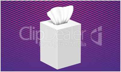 mock up illustration of tissue dispenser on abstract background