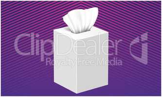 mock up illustration of tissue dispenser on abstract background