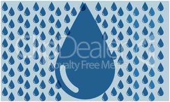 digital textile design of water drop on abstract background