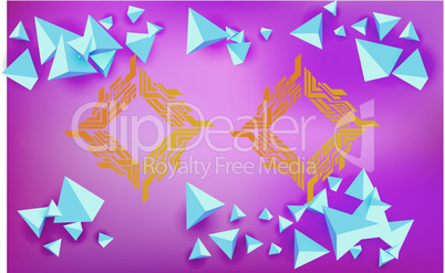 Abstract background with diamonds