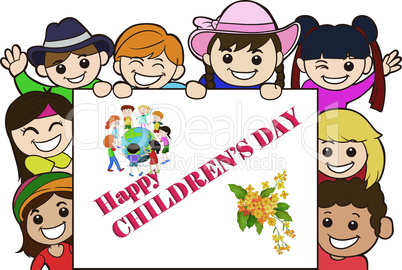 children day celebrate the party with celebration
