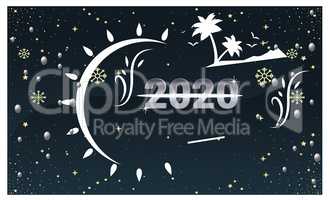 abstract background with new year design