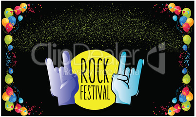 rock festival is just going to start soon