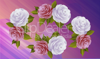 Tropical vector flowers. Real alive flowers. composition for invitation to party or holiday