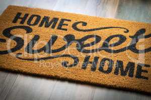 Home Sweet Home Welcome Mat Resting on Floor