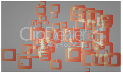 Round Square boxes On Abstract Background