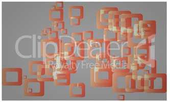 Round Square boxes On Abstract Background
