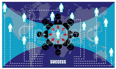 all world is connected with people to get success