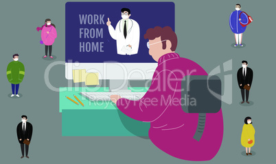 doctor advised to work from home for everyone