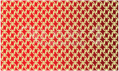 circles and ovals on abstract red background
