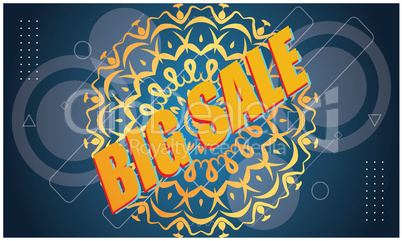 big sale offers on abstract background