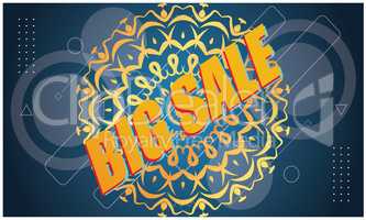 big sale offers on abstract background