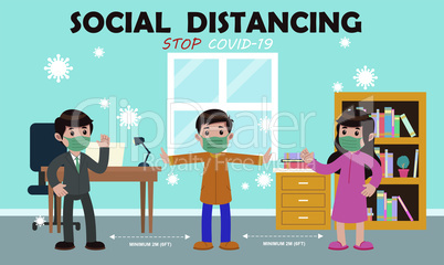 keep social distance from everyone to spread germs