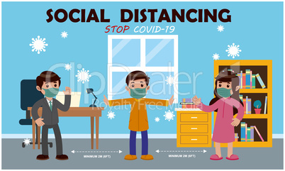keep social distance from everyone to spread germs
