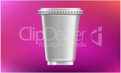 mock up illustration of hot drink mug on abstract background