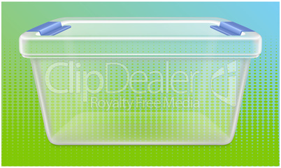 mock up illustration on rectangle container box on abstract background