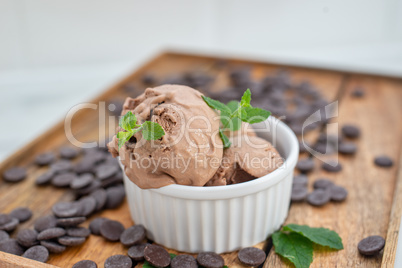 Schokoladen Eiscreme