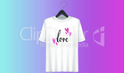 mock up illustration of women wear on abstract background