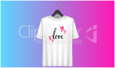 mock up illustration of women wear on abstract background