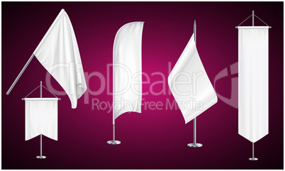 mock up illustration of various flag on abstract background